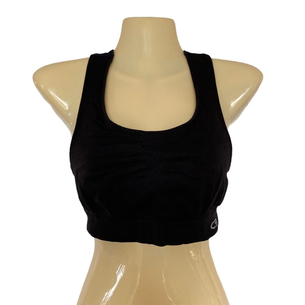 Champion Sports Bra Racer Back Workout Gorpcore Activewear Yoga Black Small